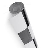 Black and white self-adhesive film