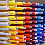 Self-adhesive film colors