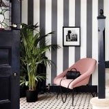 Wallpaper with stripes and waves